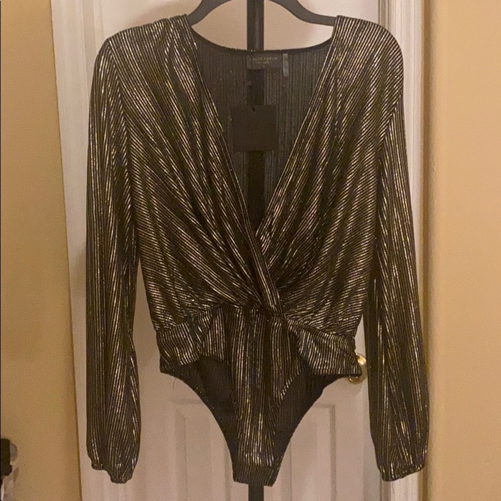 Deep v neck onesie blouse